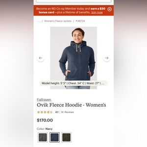 Fjallraven Ovik Fleece Hoodie - Women's